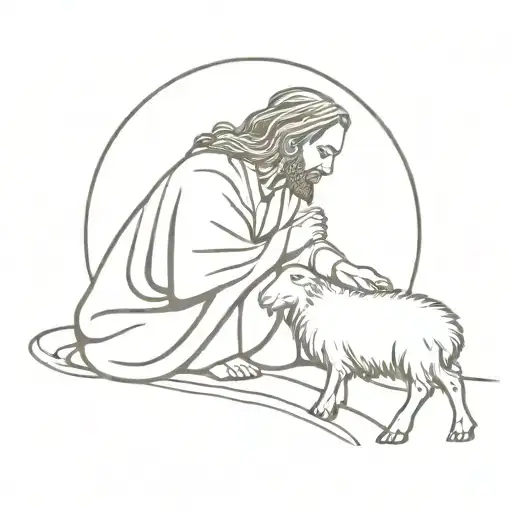 Jesus Finds The Lost Sheep