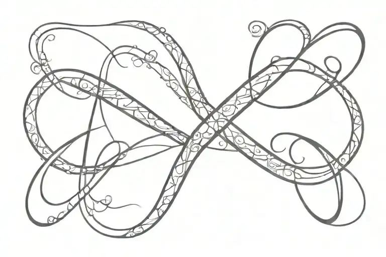 Infinity Symbol With Words Purpose And Simple On Both Sides