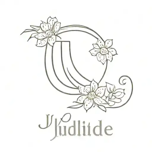 Horseshoe With Name Judit