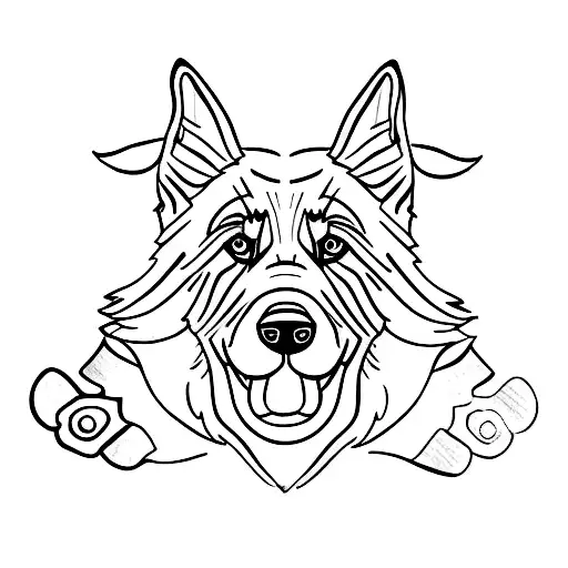 A German Shephard Dog