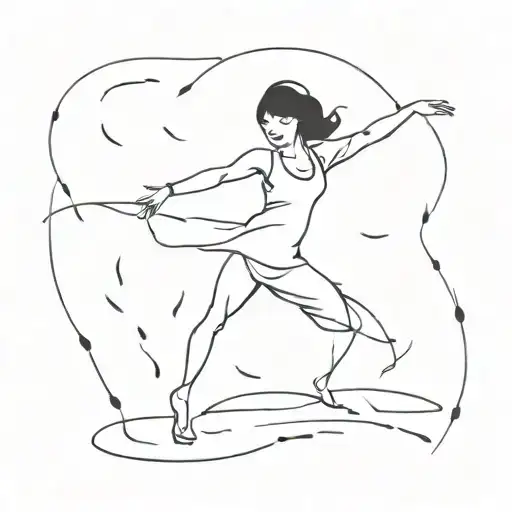 Woman Dancing In The Rain