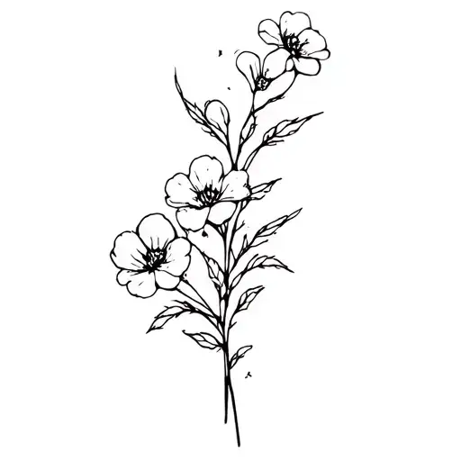 Flowers And Barbed Wire Wrapped
