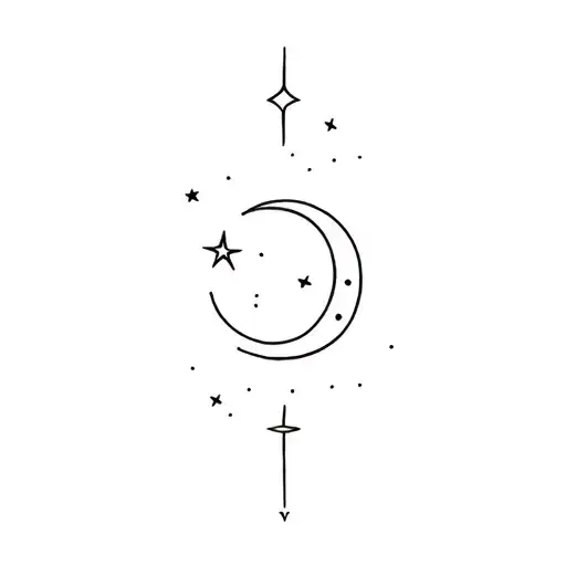 Crescent Moon And Star