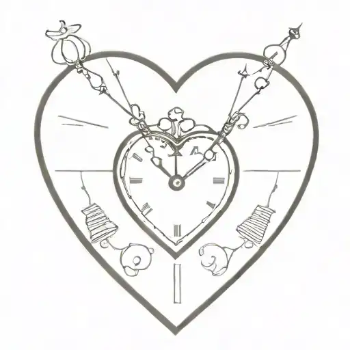 Clock In Heart