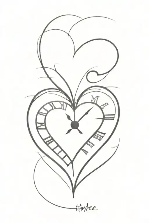 Clock In Heart
