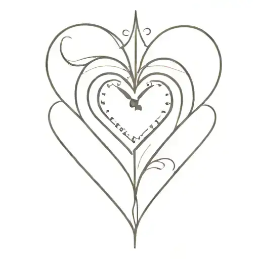 Heart Shaped Clock Face