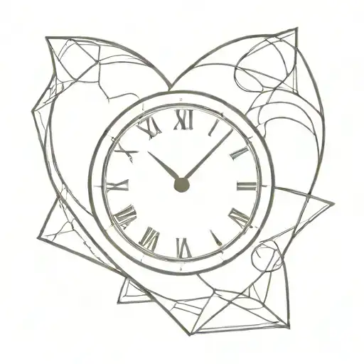 Heart Shaped Clock Face