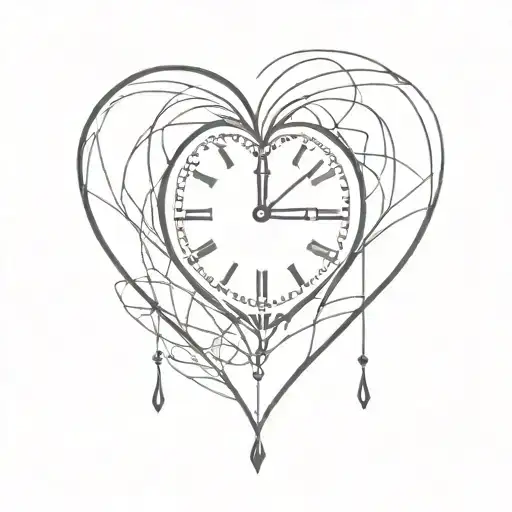 Heart Shaped Clock Face