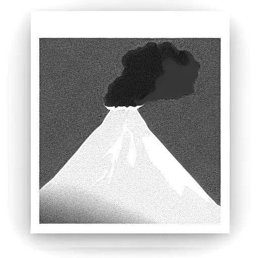 Volcano Profile With Italian Flag Colours