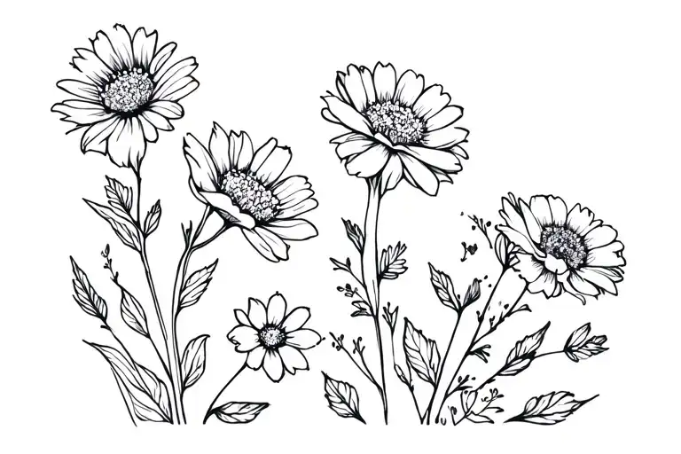 Marigold And Cosmos Flowers With Ccb Incorporated