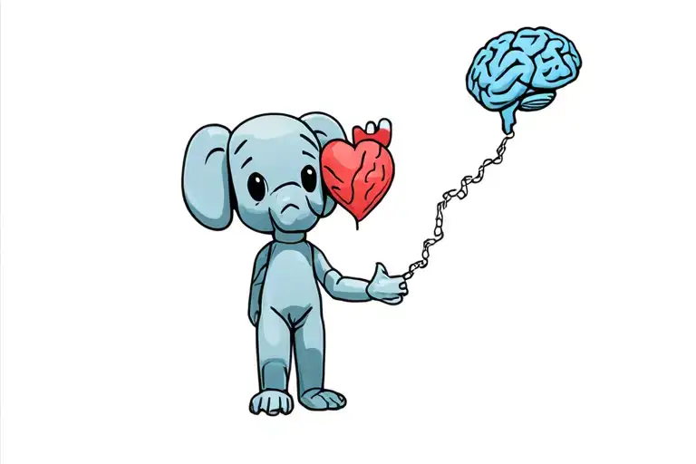 Kaws Doll With A Mind Of Matter With A Brain And Heart Tattoo Idea