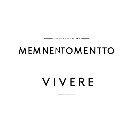 Conceptual Tattoo With The Phrase Mementomorimemento Vivere