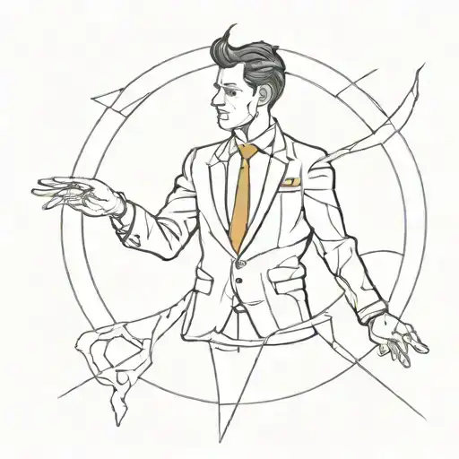 Man Reaching For The Devil Wears A Suit