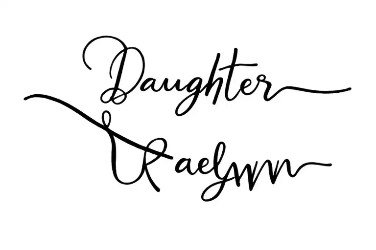 Daughters Name Raelynn
