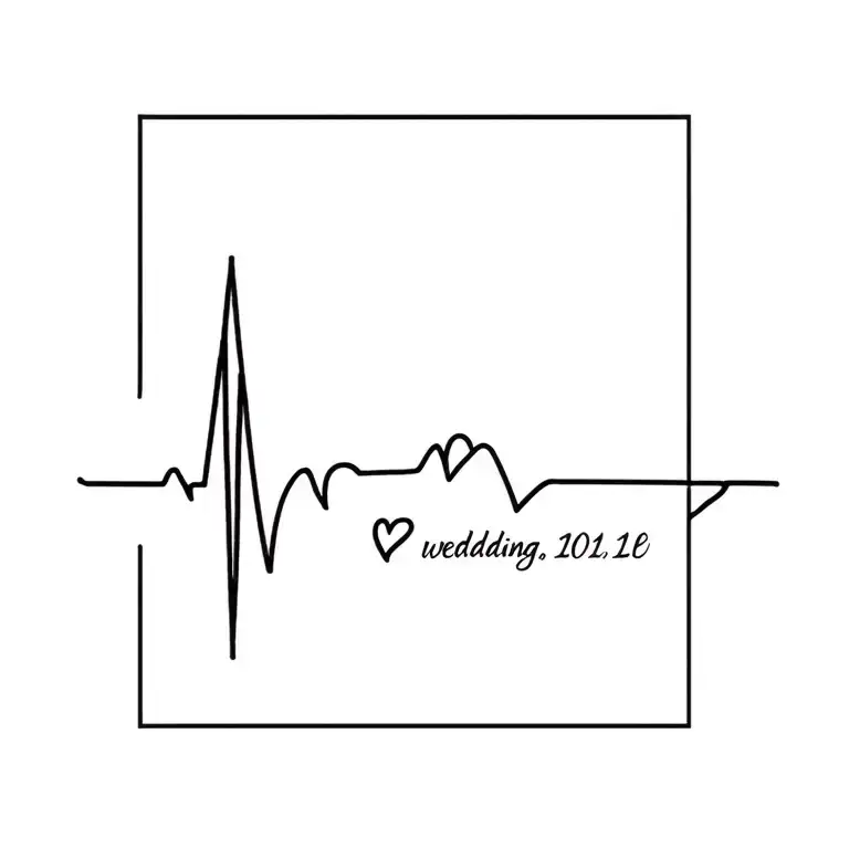 Heartbeat With Wedding Date