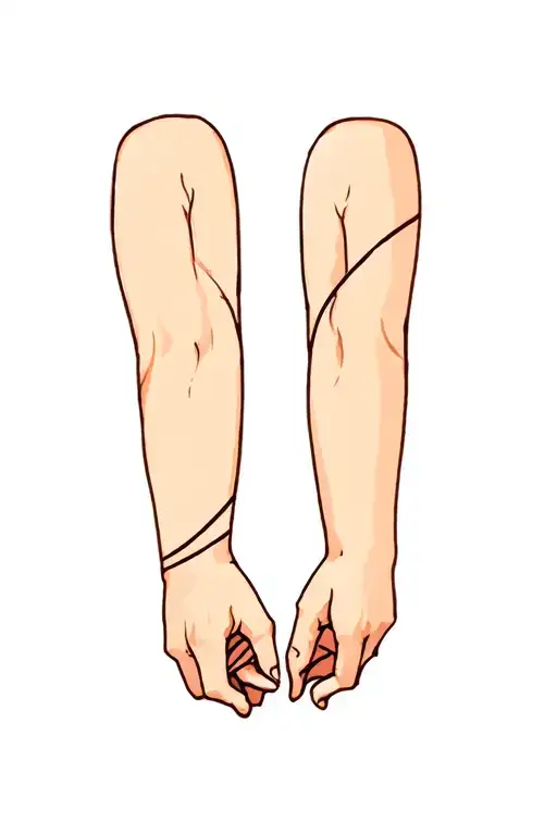 Two Strip In Forarms