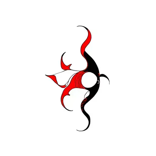 Pisces Zodiac Sign Black And Red