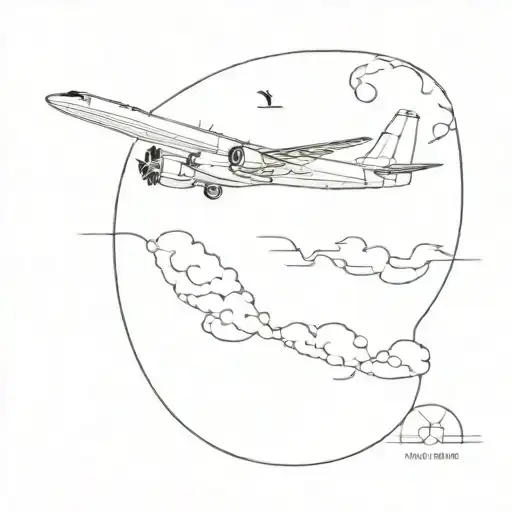 Plane Flying In The Sky