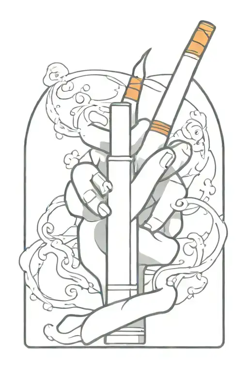 Minimalist Cool Power Unique Cigarette