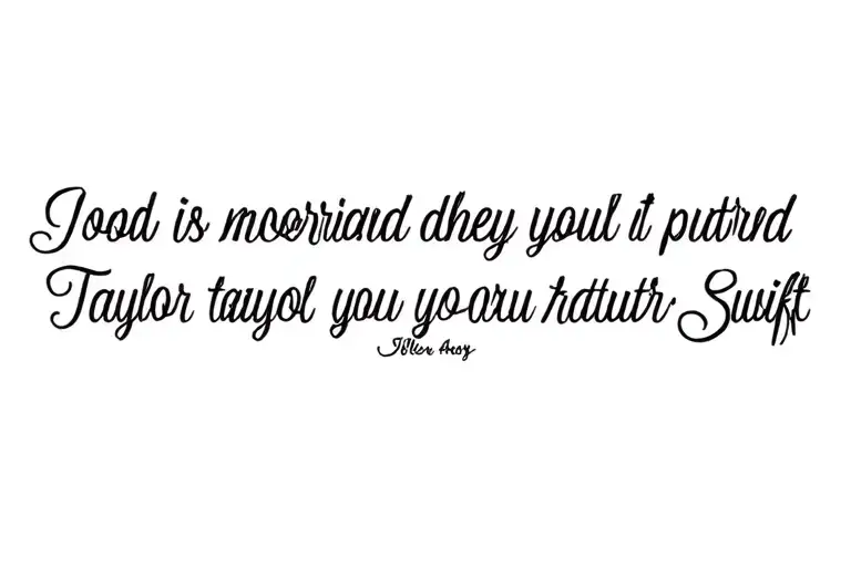 Taylor Swift Lyric Incorporated