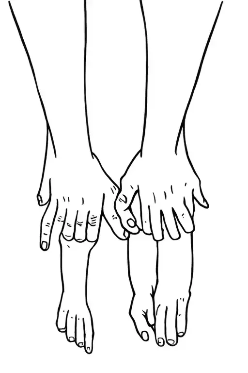 Family Holding Hands