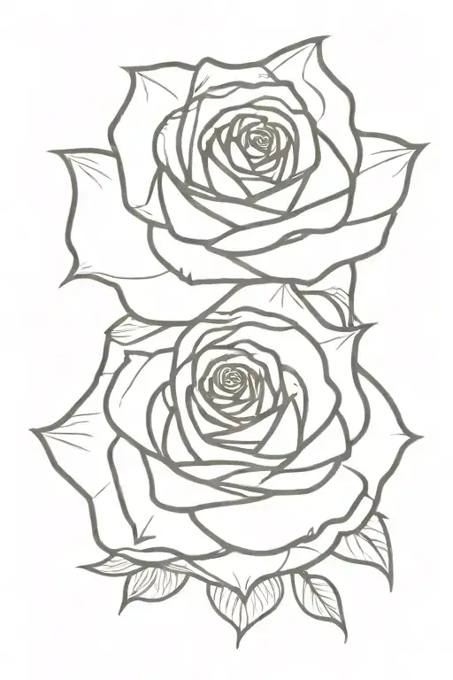 Rose With Trust In The Power Of The Rose Written As Part Of The Stem