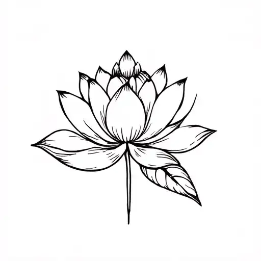 German Oak And Lotus Flower Intervened
