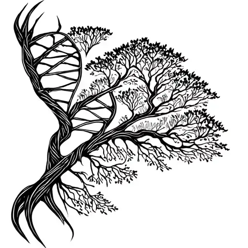 Dna Helix Tree Science