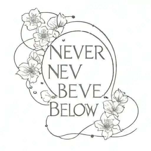 Never Above Never Below Always By Your Side