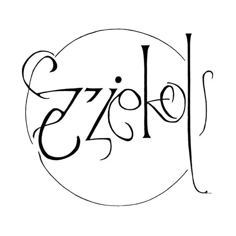 Ezekiel Name Tatto