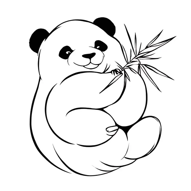 Bamboo -Eating Panda Linear