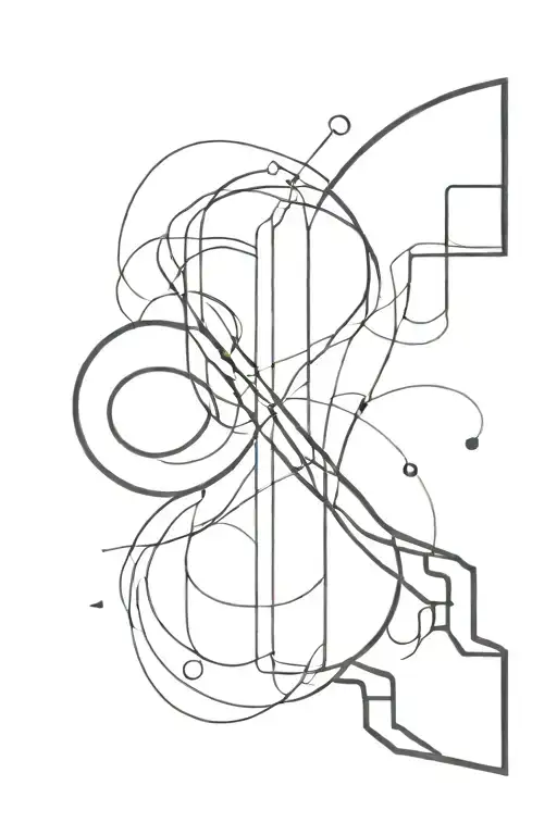 2 Bands With Lines Going Up And Down Sleeve