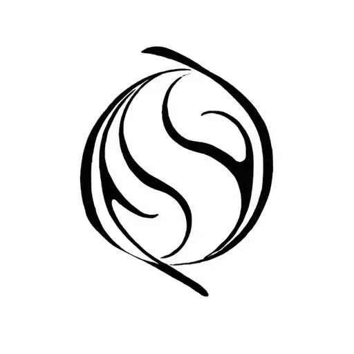 Slash Swirl Tribal Marking Style