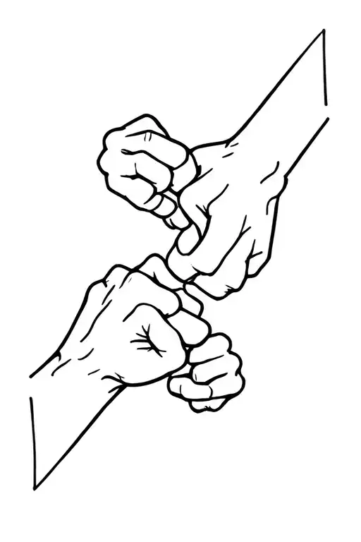 Small To Say Dad Colliding Fists