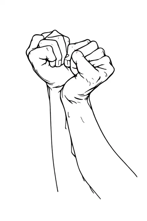 Small To Say Dad Colliding Fists