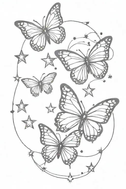 Butterfly And Stars