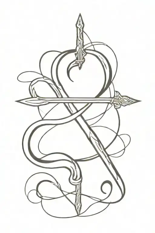 Infinity Sign And Sword