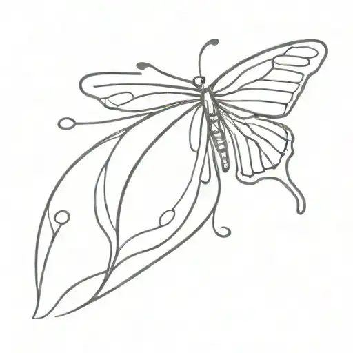 Fine Line Butterfly