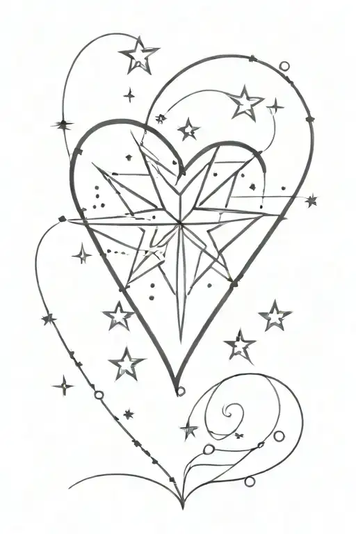 Heart And Stars Shining