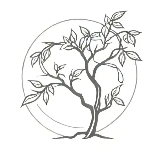 Minimalistic Biblical Burning Bush