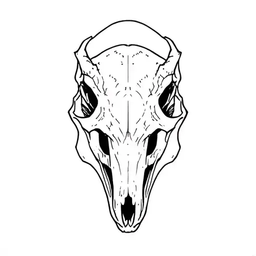Dinosaur Skull With