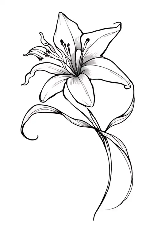 Flowy Tiger Lily Shoulder Wrap