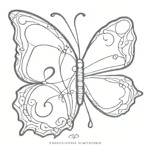 A Butterfly That Incorporates The 3 Numbers 224 Incorporated