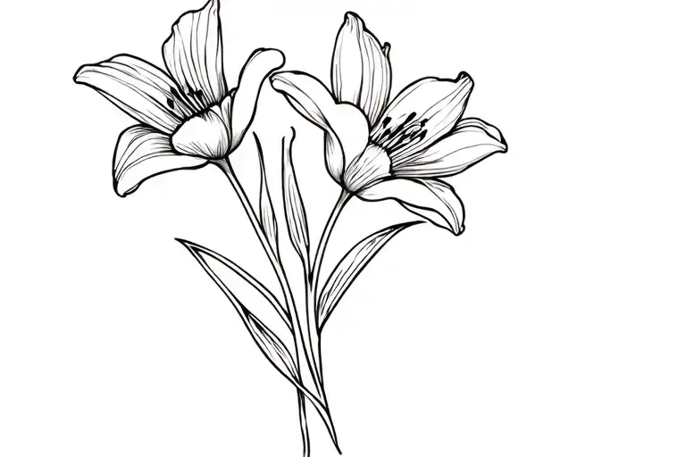 Tulips And Lilies Coming
