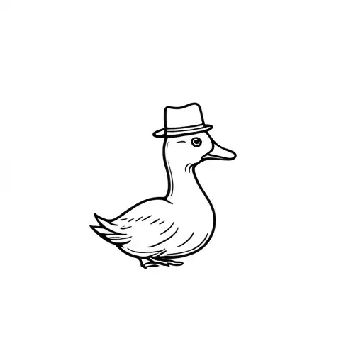 Duck Wearing A Hat