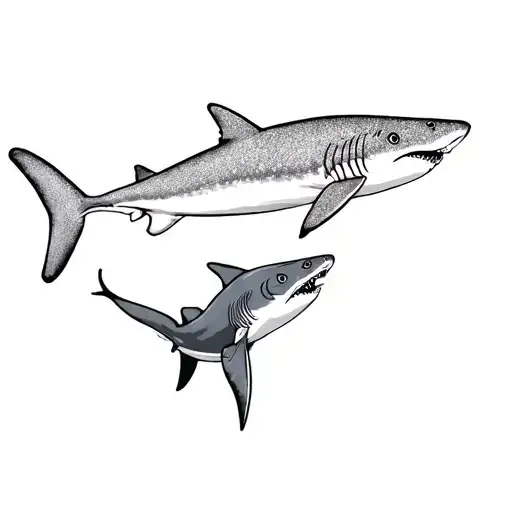 Hammerhead And Whaleshark Together As A Sign That You Should Keep Going