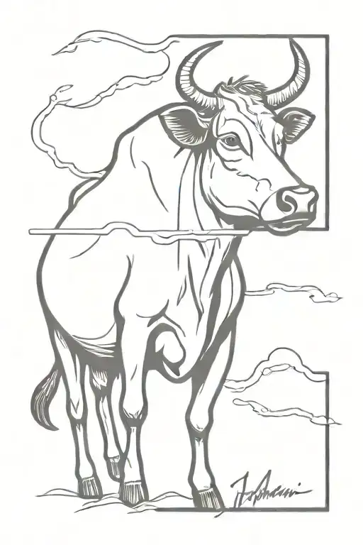 Cow Jolted By Lightning