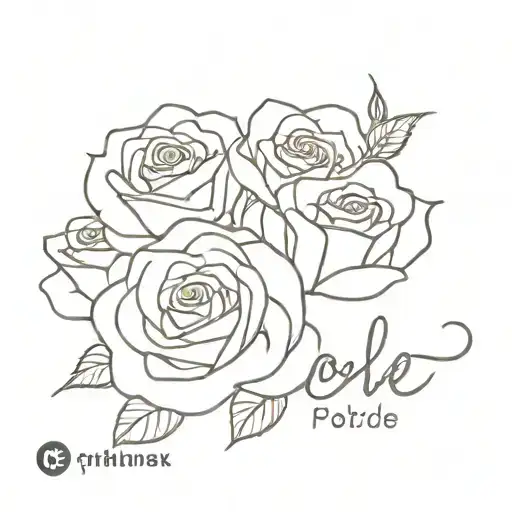 Roses With Name Written