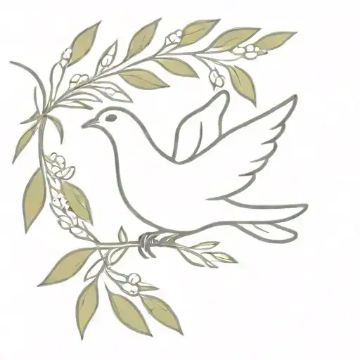 Dove With Olive Branch