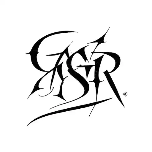 Gangsta Lettering Style